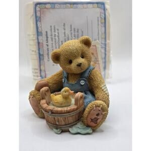 Cherished Teddies 156272 Robert "Love Keeps Me Afloat" 1995 Vintage Figurine